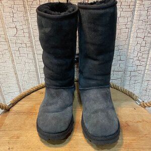 UGG Women's Classic Tall II boots in black sheepskin 6